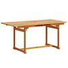 vidaXL Juego comedor de jard&iacute;n 5 pzas madera maciza acacia y textileno