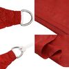 vidaXL Toldo de vela rojo HDPE 160 g/m&sup2; 2x3,5 m