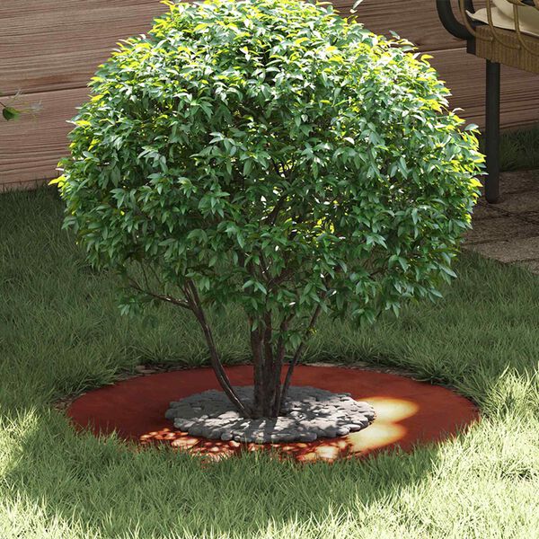 vidaXL adecuado para Anillo de &Aacute;rbol Plano Marr&oacute;n &Oslash;30 / 60 cm