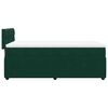 vidaXL Cama box spring con colch&oacute;n terciopelo verde oscuro 80x200 cm