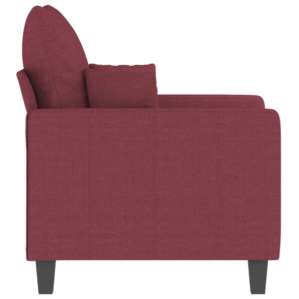 vidaXL Sill&oacute;n de tela rojo tinto 60 cm