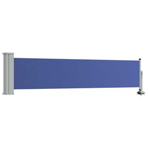 vidaXL Toldo lateral retr&aacute;ctil de jard&iacute;n azul 60x300 cm