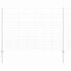 vidaXL Valla con Poste Plateado 1,5 x 50 m Acero