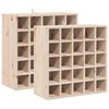 vidaXL Estante de Vino 2 pcs Natural 56 x 25 x 56 cm