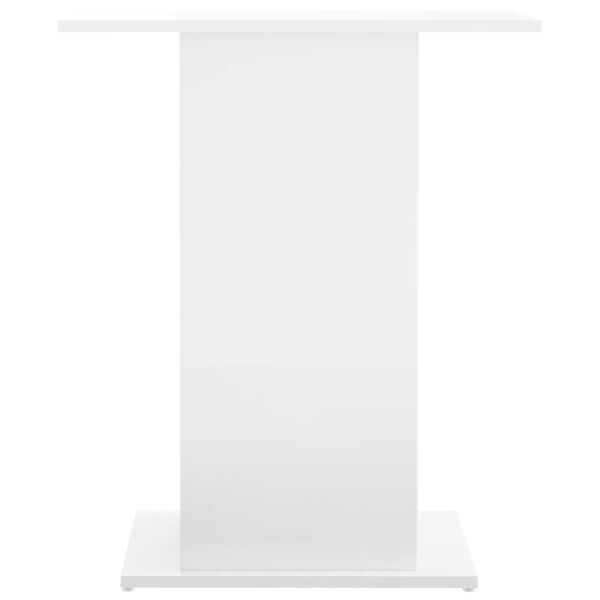 vidaXL Soporte acuario madera ingenier&iacute;a blanco brillo 60,5x36x72,5 cm