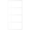 vidaXL Puerta corredera ESG vidrio y aluminio blanca 102,5x205 cm