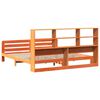 vidaXL Cama sin colch&oacute;n madera maciza de pino marr&oacute;n cera 180x200 cm