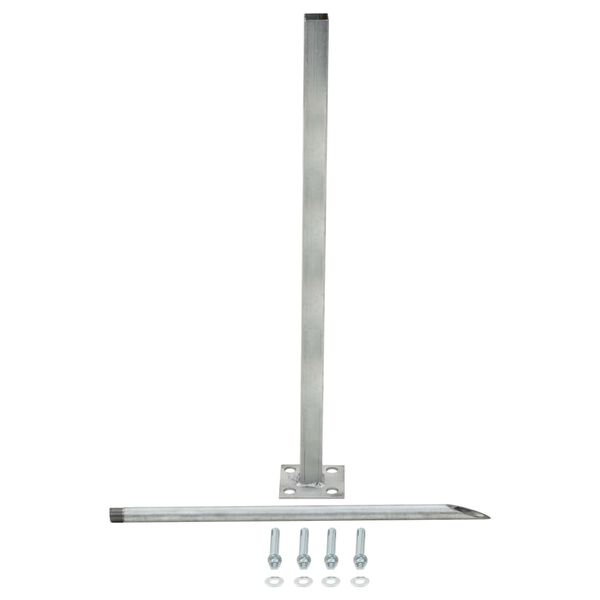 vidaXL Patas de acero de repuesto 2 unidades 115 cm plateado