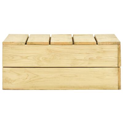 vidaXL Juego de muebles de jardín 3 piezas madera de pino impregnada