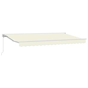 vidaXL Toldo manual 3,5 x 2 m Crema 100% Poli&eacute;ster
