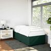 vidaXL Estructura de cama sin colch&oacute;n terciopelo verde oscuro 90x190cm