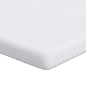 vidaXL Sobrecolch&oacute;n 80 x 200 cm de grosor Tela Jacquard Blanco