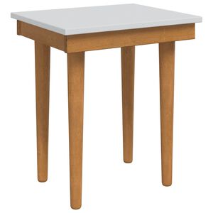 vidaxl Taburete de tocador FAUSKE Blanco 40 x 33 x 45 cm