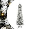 vidaXL &Aacute;rbol de Navidad artificial Blanco 240 cm PVC, Metal y Pl&aacute;stico