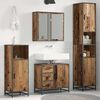 vidaXL Juego de muebles de ba&ntilde;o con caj&oacute;n 4 pcs Madera vieja