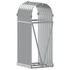 vidaXL Leñero de acero galvanizado gris claro 40x45x100 cm