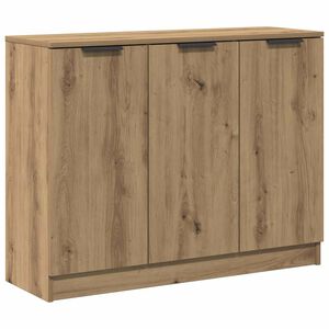 vidaXL Aparador de madera de ingenier&iacute;a roble artisan 90,5x30x70 cm