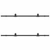 vidaXL Kit de herrajes para puertas correderas acero negro 200 cm