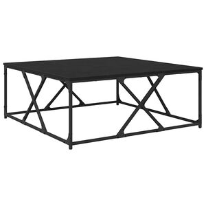 vidaXL Mesa de Caf&eacute; Roble Negro 100 x 100 x 40 cm Madera de ingenier&iacute;a