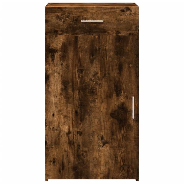 vidaXL Aparador de madera de ingenier&iacute;a roble ahumado 50x42,5x93 cm