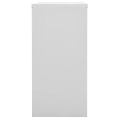 vidaXL Armario taquilla de acero gris claro y azul 90x45x92,5 cm