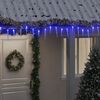 vidaXL Luces car&aacute;mbano Navidad 200 LED azul acr&iacute;lico PVC 20 m
