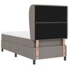 vidaXL Cama tipo Box Spring con colch&oacute;n Taup&eacute; 90 x 190 cm tela