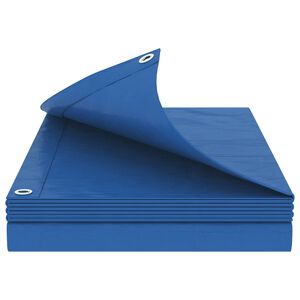 vidaXL Lona con ojales Azul 2 x 3 m 180 gsm PE