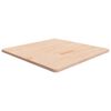 vidaXL Tablero de mesa cuadrada madera de roble sin tratar 80x80x2,5cm