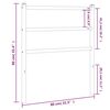 vidaXL Cabecero de metal negro 75 cm