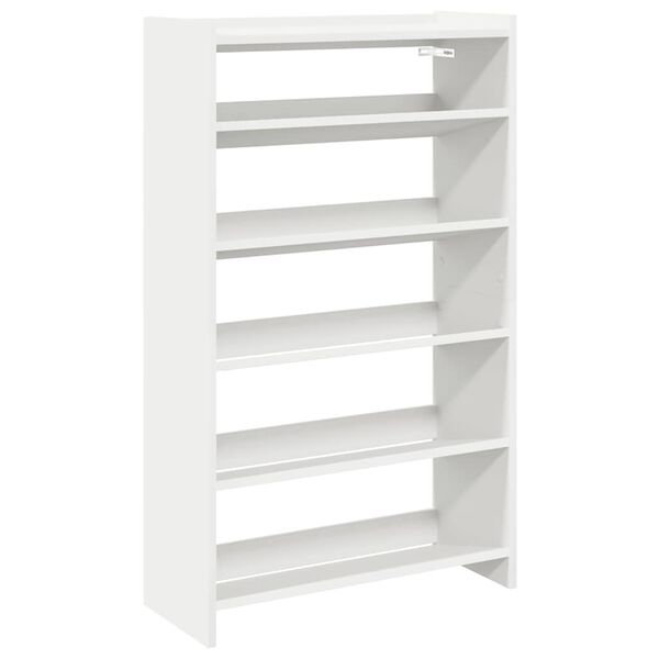 vidaXL Mueble zapatero madera contrachapada blanco 60x25x100 cm