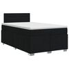 vidaXL Cama box spring con colch&oacute;n Negro 120 x 200 cm Tela
