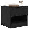 vidaXL Mueble cama con caj&oacute;n 2 pcs Roble Negro 40 x 39 x 40cm
