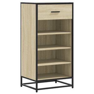 vidaXL Zapatero madera contrachapada roble sonoma 48x38x97,5 cm