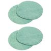 vidaXL Fundas para pulidora de suelos 4 uds. &Oslash; 14 cm Verde claro