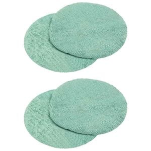 vidaXL Fundas para pulidora de suelos 4 uds. &Oslash; 14 cm Verde claro