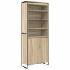 vidaXL Gabinetes Altos Sonoma 79 x 36 x 200 cm Madera de ingenier&iacute;a