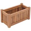 vidaXL Arriate elevado madera maciza de teca 50x25x25 cm