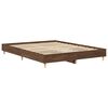 vidaXL Estructura de cama sin colchón madera marrón roble 150x200 cm