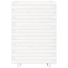 vidaXL Jardinera madera maciza de pino blanco 50x50x72 cm