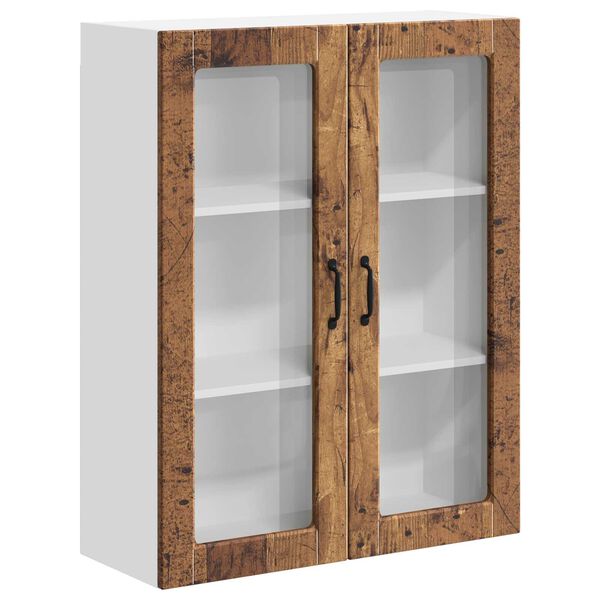 vidaXL Armario de pared para cocina con puerta Lucca Madera envejecida