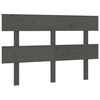 vidaXL Cabecero de cama madera maciza de pino gris 124x3x81 cm