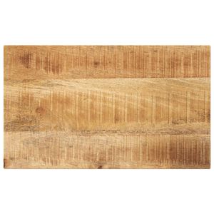 vidaXL Tablero mesa rectangular madera maciza mango rugosa 40x20x2,5cm