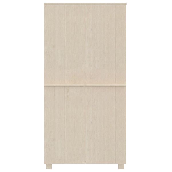 vidaXL Armario HAMAR madera pino maciza marrón miel 89x50x180 cm