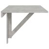 vidaXL Mesa de pared plegable contrachapada gris hormig&oacute;n 100x60x56 cm