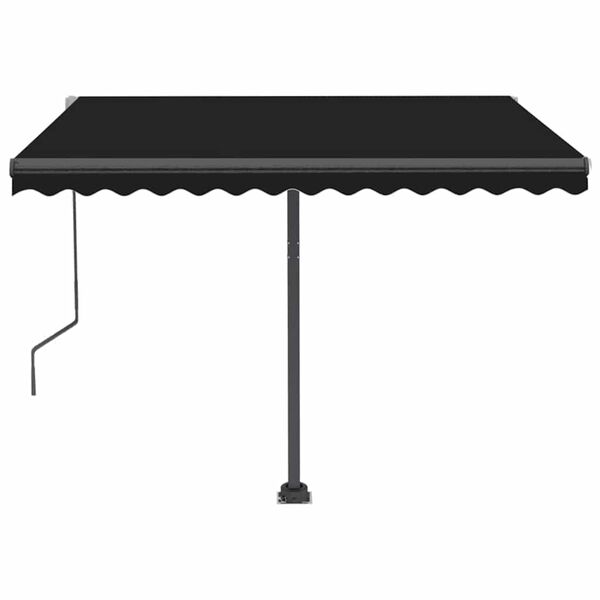 vidaXL Toldo de pie autom&aacute;tico gris antracita 350x250 cm