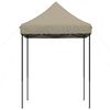 vidaXL Carpa de Fiesta Taup&eacute; 200 x 200 x 306 cm Tela Oxford