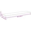 vidaXL Estante flotante de pared MDF gris 90x23,5x3,8 cm