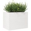 vidaXL Jardinera madera maciza de pino blanco 90x60x68,5 cm