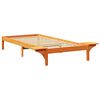 vidaXL Estructura de cama Marr&oacute;n cera 90 x 200 cm